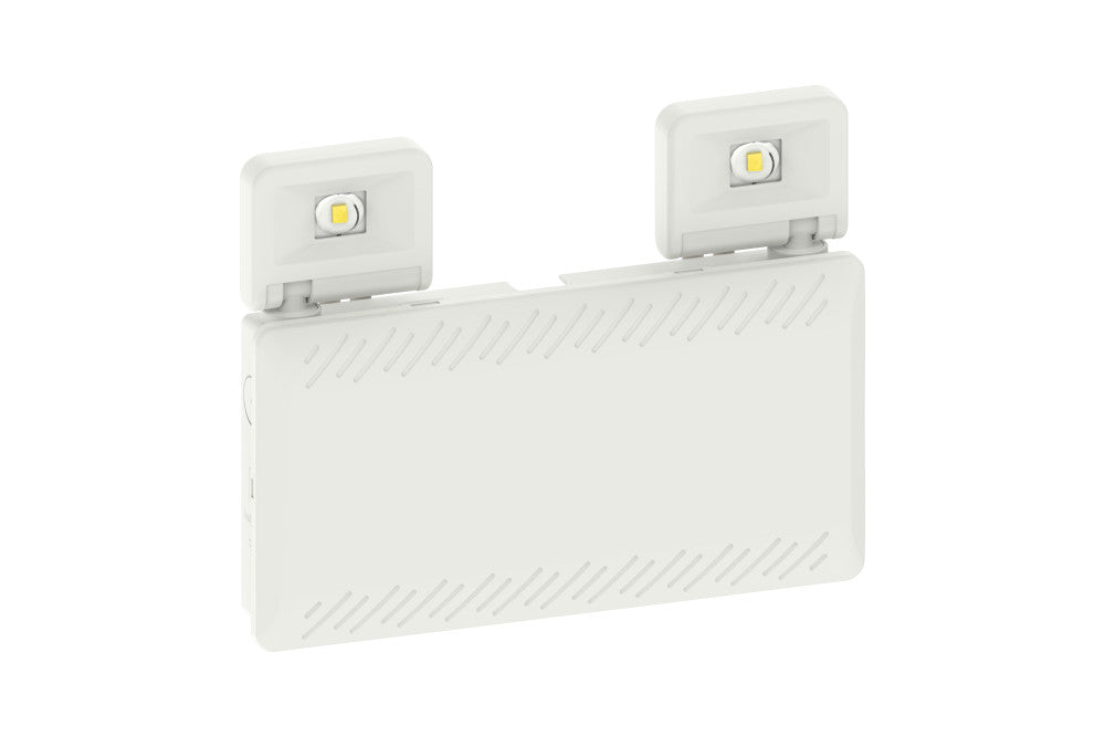 EMERGENCY TWINSPOT IP65 5W 500LM NON-MAINTAINED MANUAL TEST 6000K INTEGRAL LED