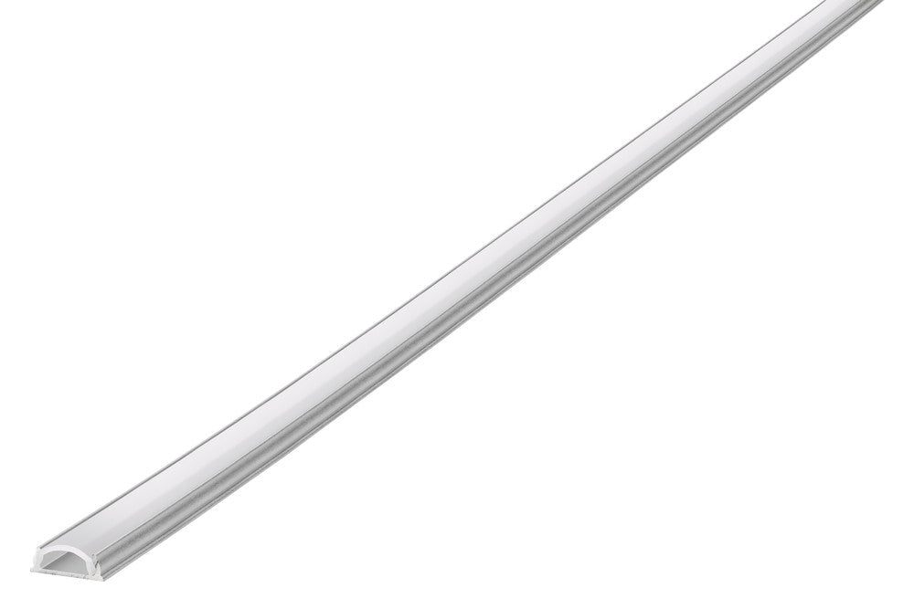 PROFILE ALUMINIUM BENDABLE SURFACE MOUNT 2M FROSTED DIFFUSER 11 X 4.5MM INCLUDE 2 ENDCAPS AND 4 MOUNTING BRACKETS