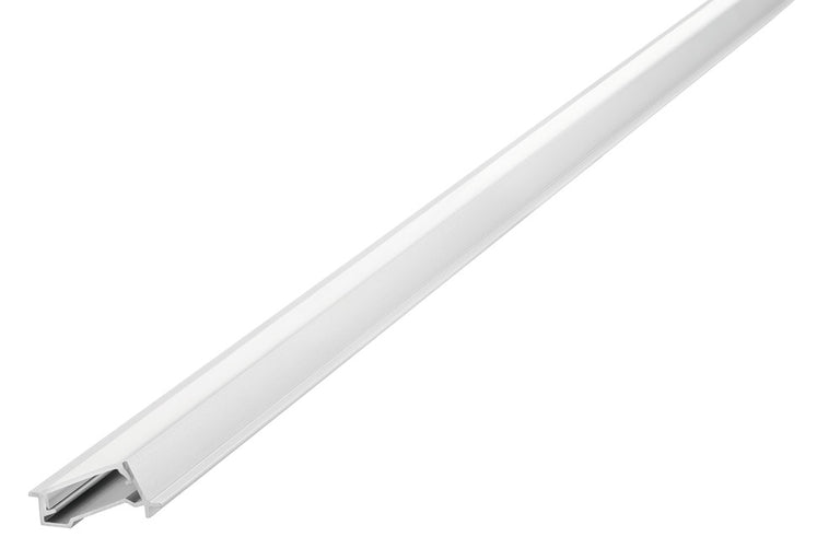 PROFILE ALUMINIUM 70 DEGREE RECESSED 1M FROSTED DIFFUSER INCLUDE 2 ENDCAPS