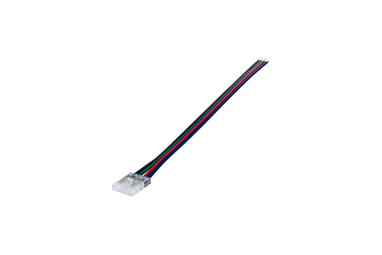 CONNECTOR TO 150MM WIRE 5PACK FOR 12MM IP20 COB HIGH UNIFORMITY RGB STRIPS