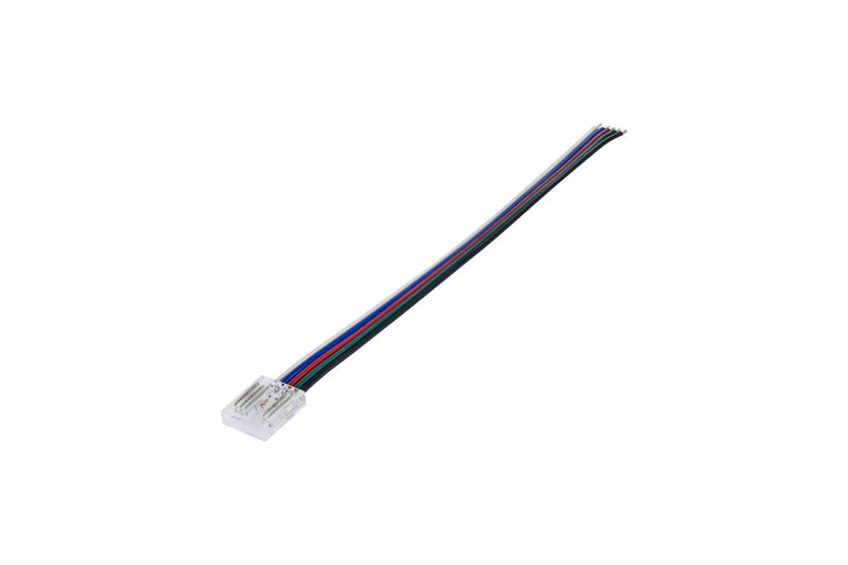 CONNECTOR TO 150MM WIRE 5PACK FOR 12MM IP20 COB HIGH UNIFORMITY RGBW STRIP