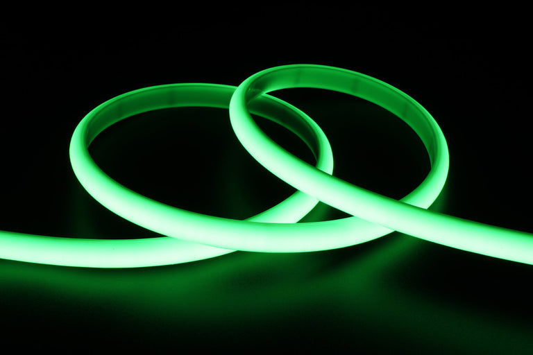 SPOTLESS NEON FLEX LED STRIP IP65 5M GREEN 24V 18W/M 210LED/M 13MM WIDTH 115 BEAM BAG PACK