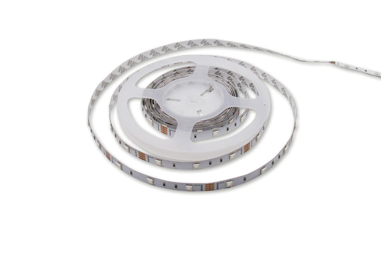 STRIP IP20 5M RGB 24V 4.8W/M 30LED/M 12MM WIDTH 115 BEAM BAG PACK