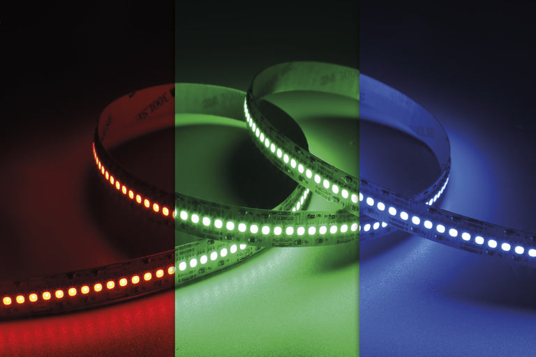 SPOTLESS 5M RGB LED STRIP IP20 24V 14.4W/M 240 LED’S/M 12MM WIDTH 120 BEAM BAG PACK  -(Recommended Driver ILDRCVA048)