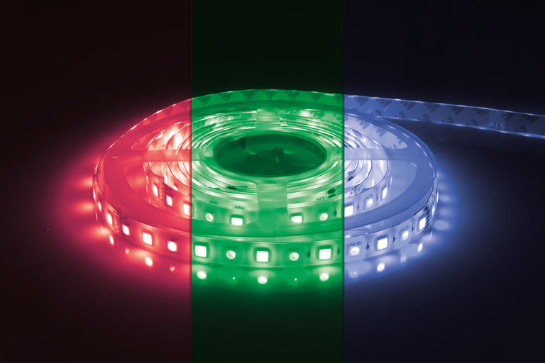 STRIP IP65 5M PACK RGB+W 7000K 24V 12W/M 72LED/M 12MM WIDTH 115 BEAM -(Recommended Driver ILDRCVA047 or IP67 Driver available)