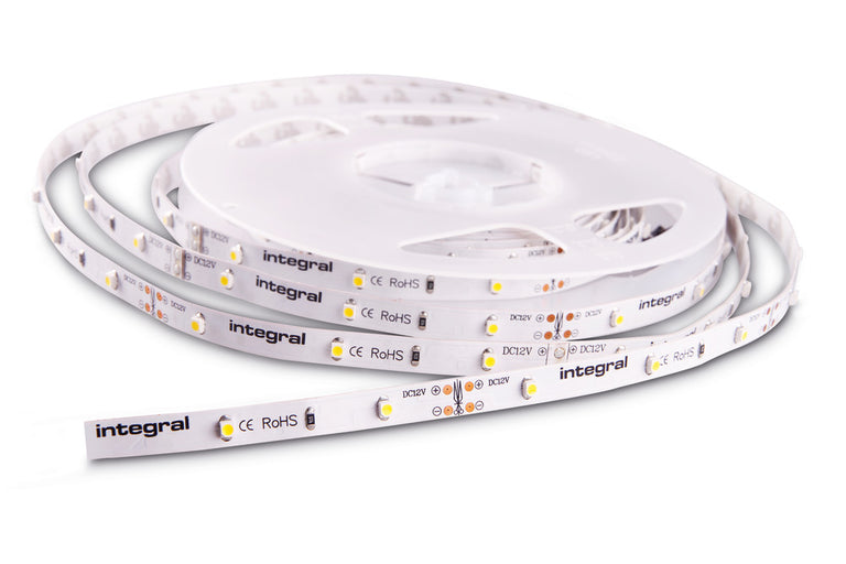 STRIP IP20 5M 3000K 12V 4.5W/M 440LM/M 60LED/M 8MM WIDTH 115 BEAM CRI90 BAG PACK - (Recommended Driver ILDRCVA061)