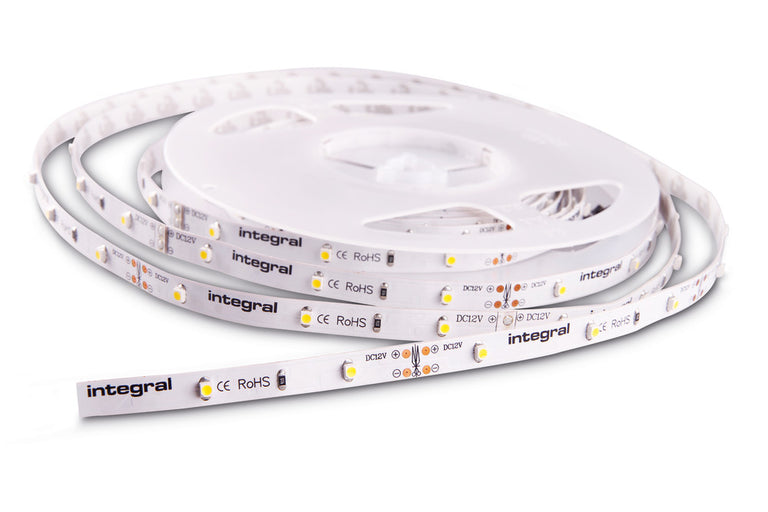 STRIP IP20 5M 3000K 24V 10.5W/M 1000LM/M 60LED/M 10MM WIDTH 115 BEAM CRI90 BAG PACK 10M MAX RUN - (Recommended Driver ILDRCVA047)