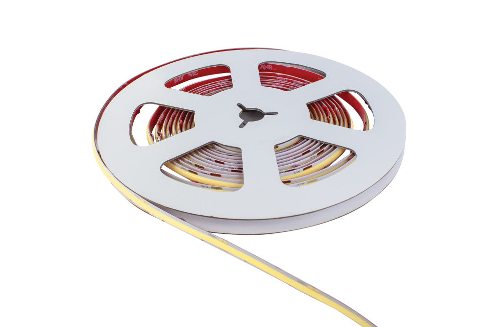 COB HIGH UNIFORMITY+ STRIP IP20 5M PACK 6500K 24V 10W/M 1206LM/M CRI80 480LED/M 8MM WIDTH 115 BEAM -(Recommended driver ILDRCVA047)