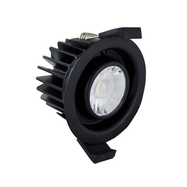 LOW-PROFILE FIRE RATED DOWNLIGHT 70-75MM CUTOUT IP65 510LM 6W 3000K 38 BEAM NON-DIMM 85LM/W NO BEZEL