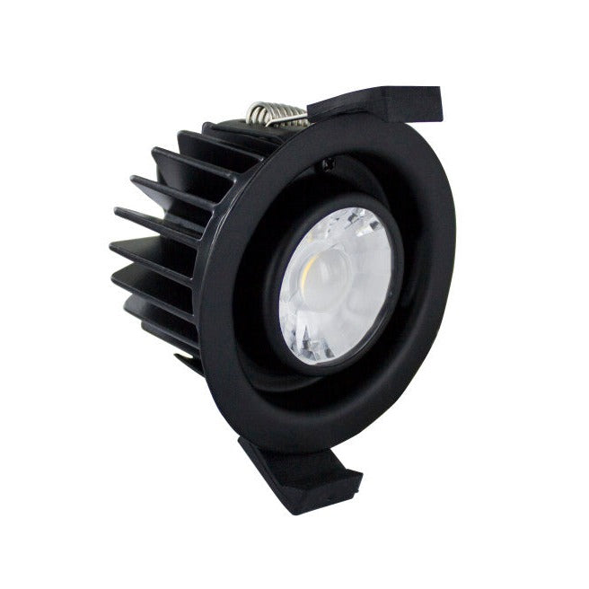 LOW-PROFILE FIRE RATED DOWNLIGHT 70-75MM CUTOUT IP65 510LM 6W 3000K 38 BEAM DIMMABLE 85LM/W NO BEZEL