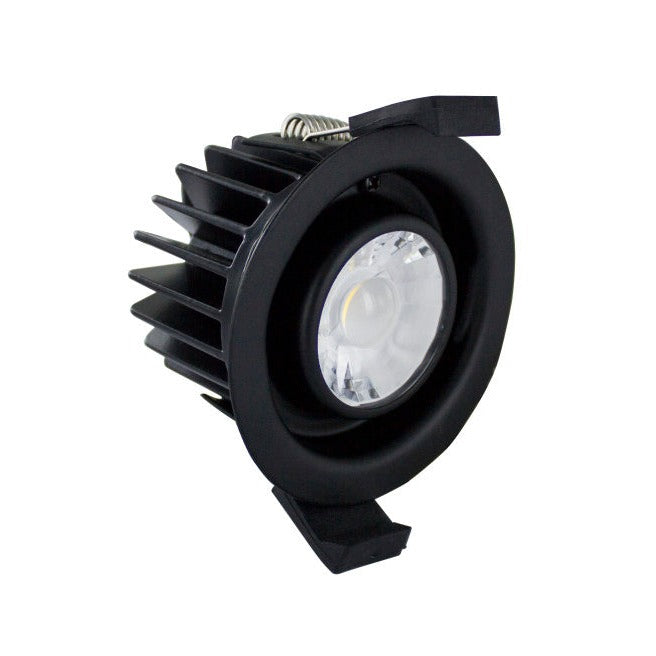LOW-PROFILE FIRE RATED DOWNLIGHT 70-75MM CUTOUT IP65 520LM 6W 4000K 38 BEAM DIMMABLE 86LM/W NO BEZEL