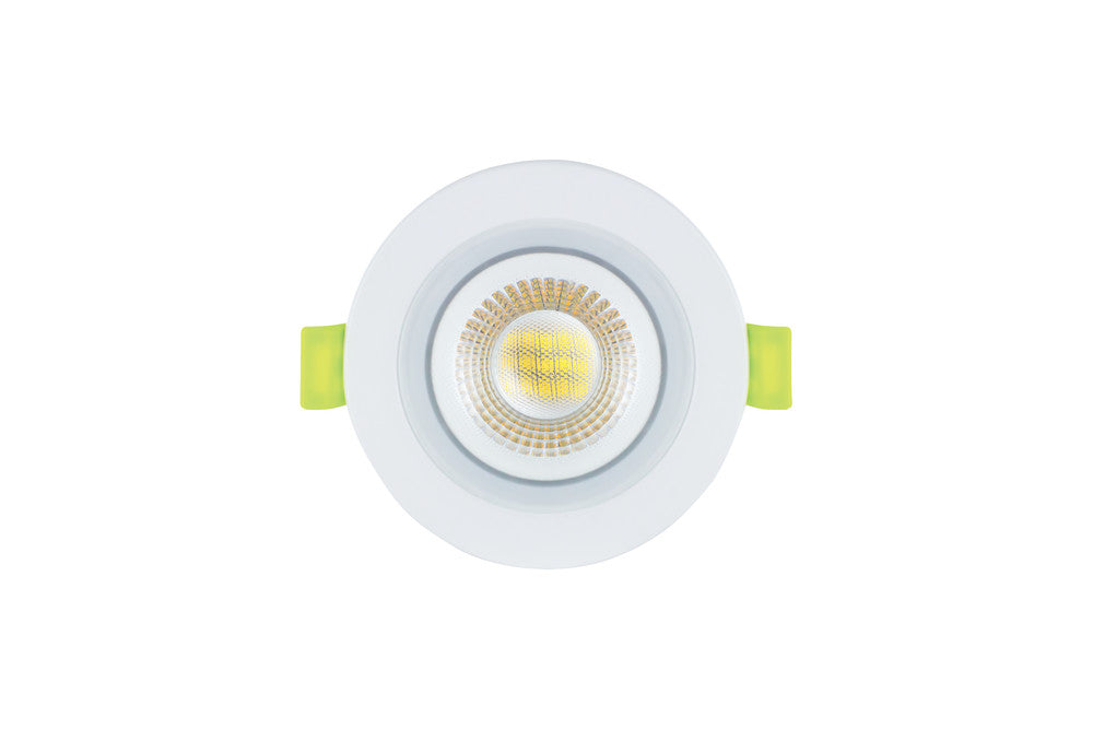 ECOGUARD FIRE RATED DOWNLIGHT 65MM CUTOUT IP65 600LM 5W 4000K 38 BEAM DIMMABLE 120LM/W WHITE
