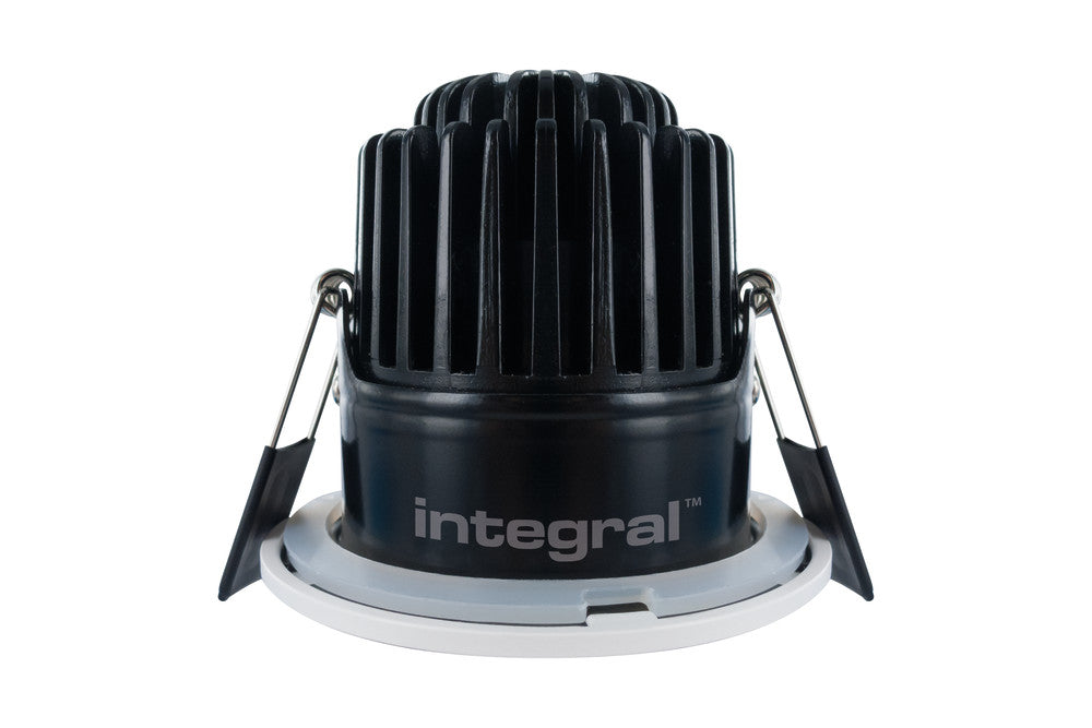 LUXFIRE FIRE RATED DOWNLIGHT 70MM CUTOUT IP65 450LM 6W 4000K 36 BEAM DIMMABLE 75LM/W WHITE