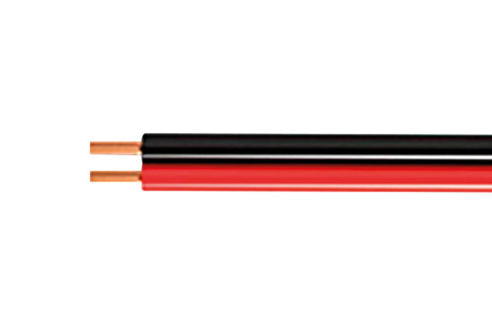 2 CORE CABLE 1.5MM ² RED/BLACK WIRE 1M LENGTH FOR 12-48VDC SINGLE COLOUR LED STRIPS 15A MAX LOAD