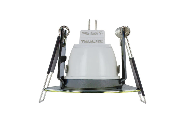 EVOFIRE MINI FIRE RATED DOWNLIGHT 45MM CUTOUT IP65 ANTIQUE BRASS ROUND *NO LAMP HOLDER*