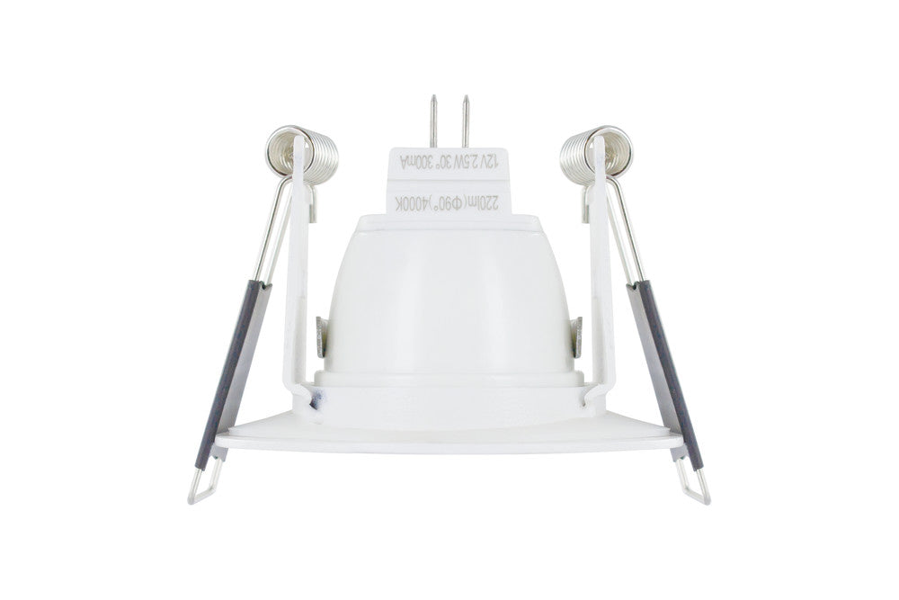 EVOFIRE MINI FIRE RATED DOWNLIGHT 45MM CUTOUT IP65 WHITE ROUND *NO LAMP HOLDER*
