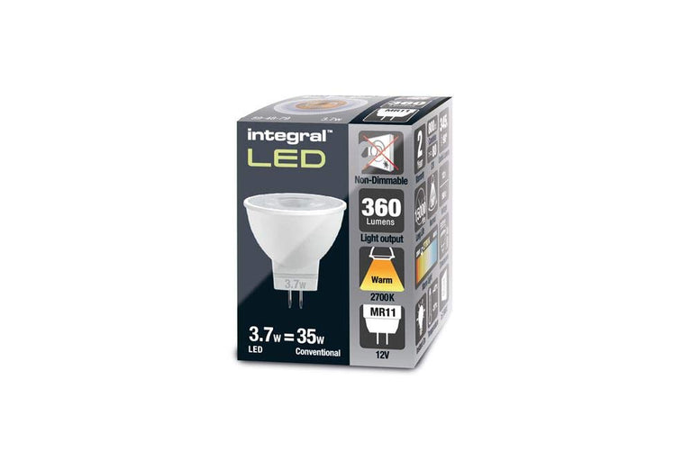 MR11 GU4 BULB 380LM 3.7W 2700K NON-DIMM 36 BEAM