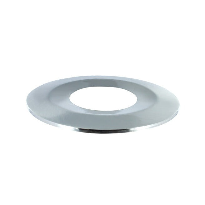LOW-PROFILE FIRE RATED DOWNLIGHT SATIN NICKEL BEZEL
