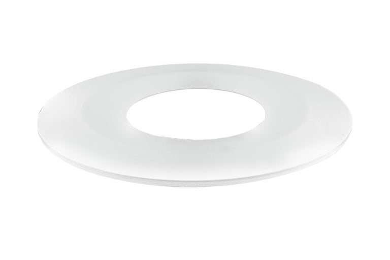 LOW-PROFILE FIRE RATED DOWNLIGHT WHITE BEZEL